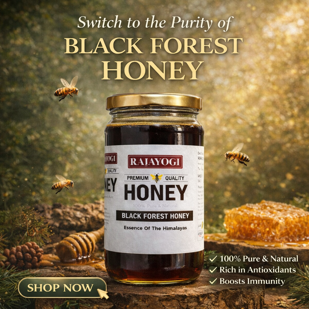 Rajayogi Premium Black Forest Honey – 100% Pure & Natural Himalayan Honey - Image 4