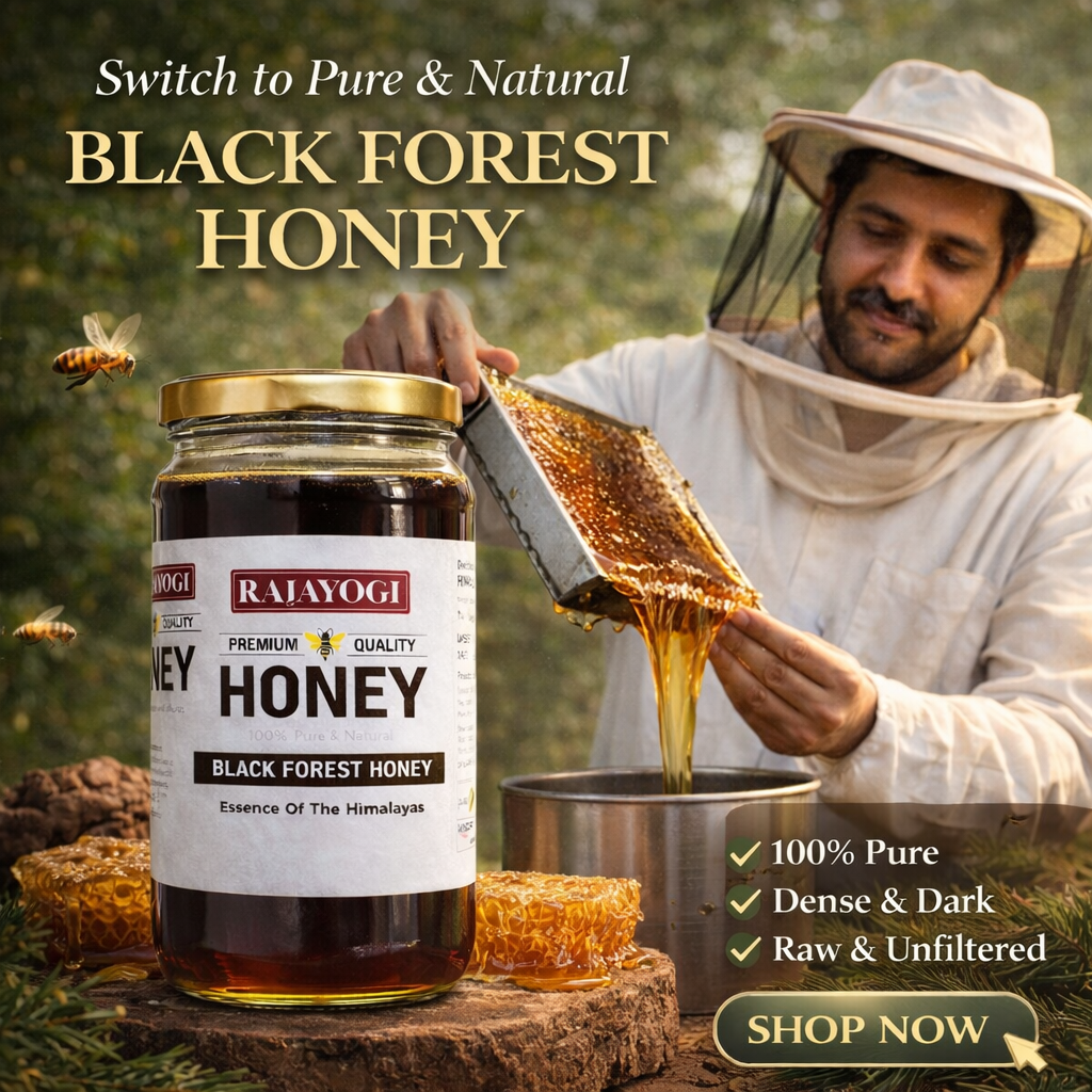 Rajayogi Premium Black Forest Honey – 100% Pure & Natural Himalayan Honey - Image 3