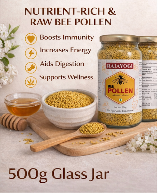 Rajayogi Premium Himalayan Bee Pollen 500g – Raw, Natural & Pure Superfood - Image 6