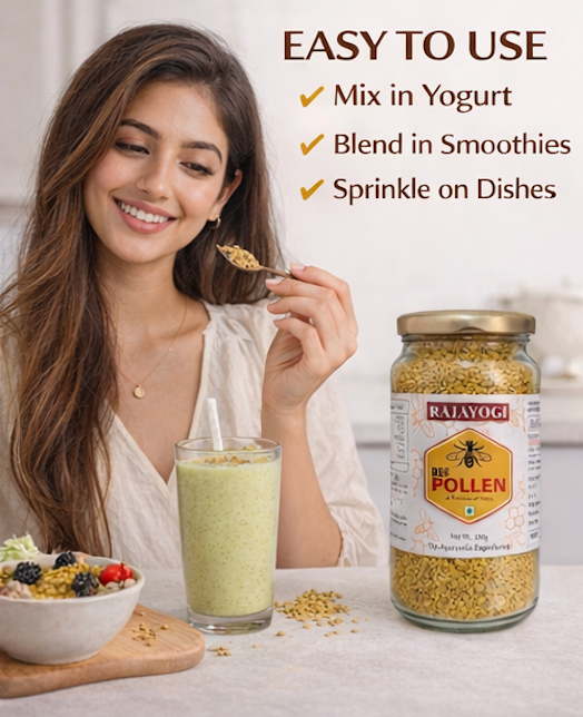 Rajayogi Premium Himalayan Bee Pollen 500g – Raw, Natural & Pure Superfood - Image 2